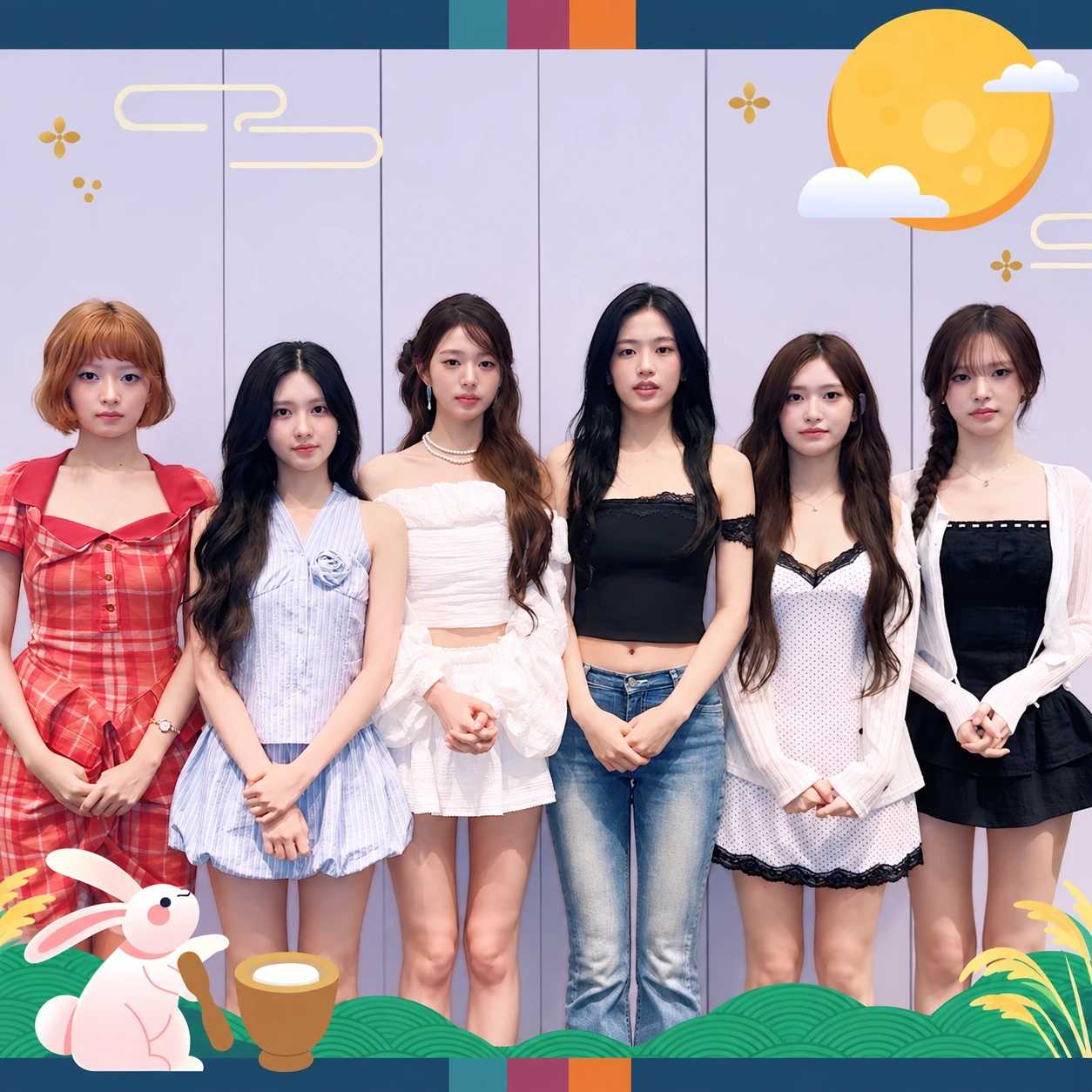 IVE in their 2026 Chuseok greeting photo