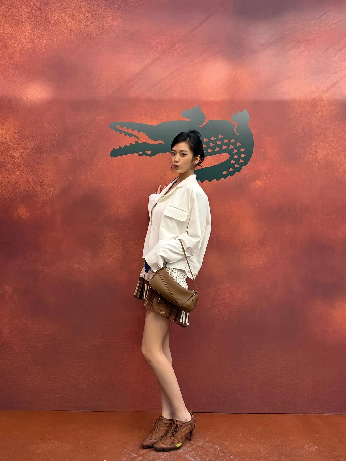 Yujin at the Lacoste Spring/Summer 2027 show