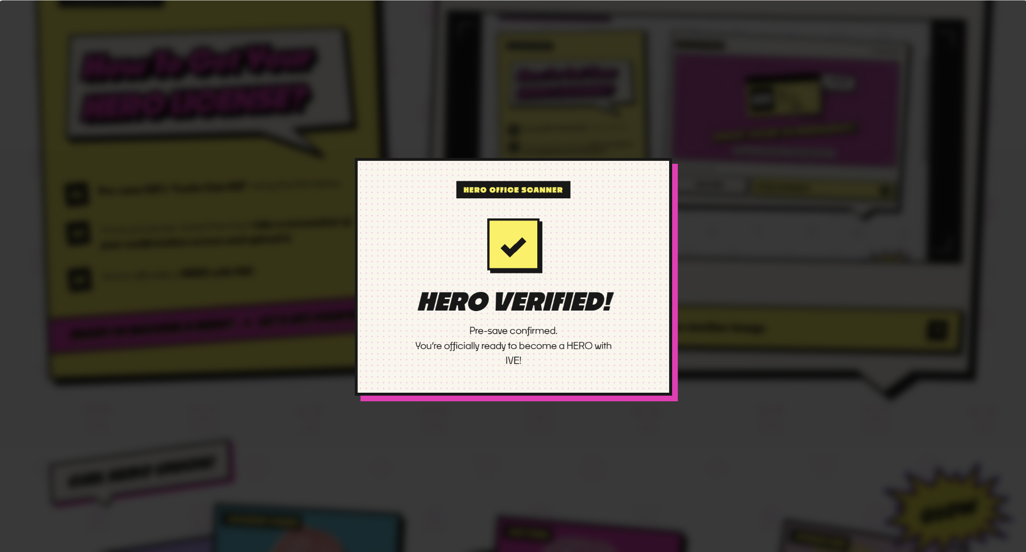 HERO VERIFIED message after uploading the desktop page screenshot