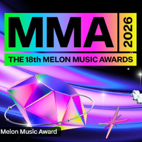 Colourful MMA2026 artwork from IVE’s official voting announcement