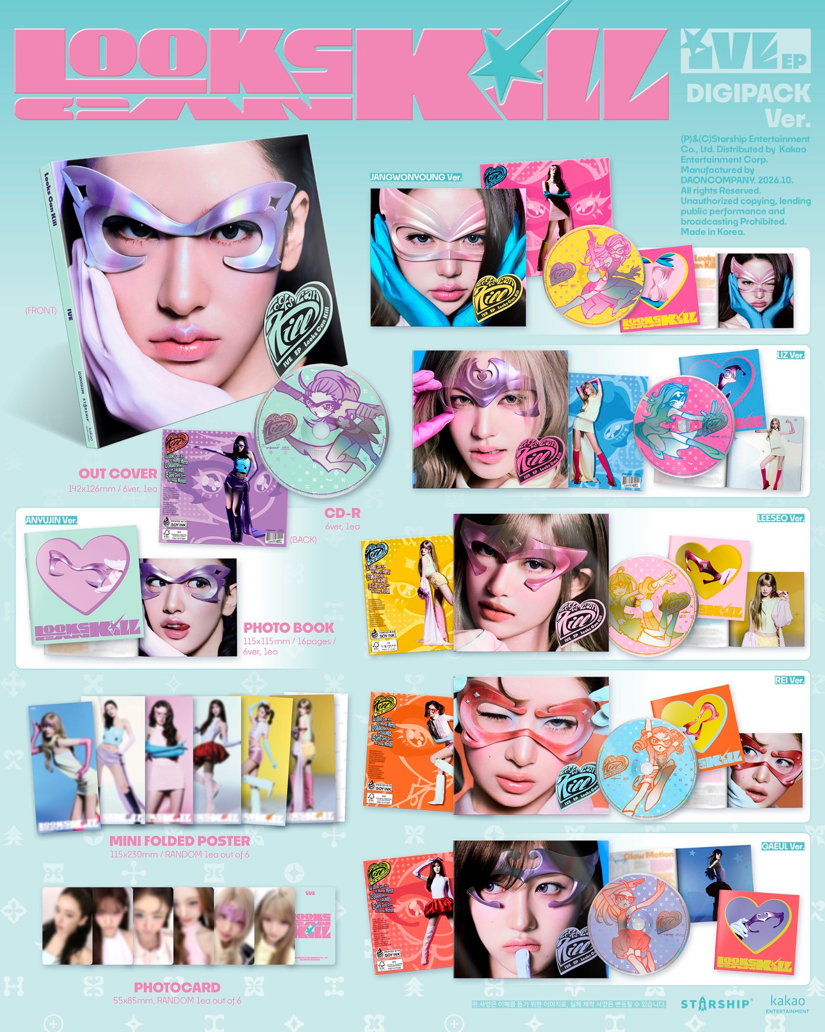 DIGIPACK edition contents and member versions